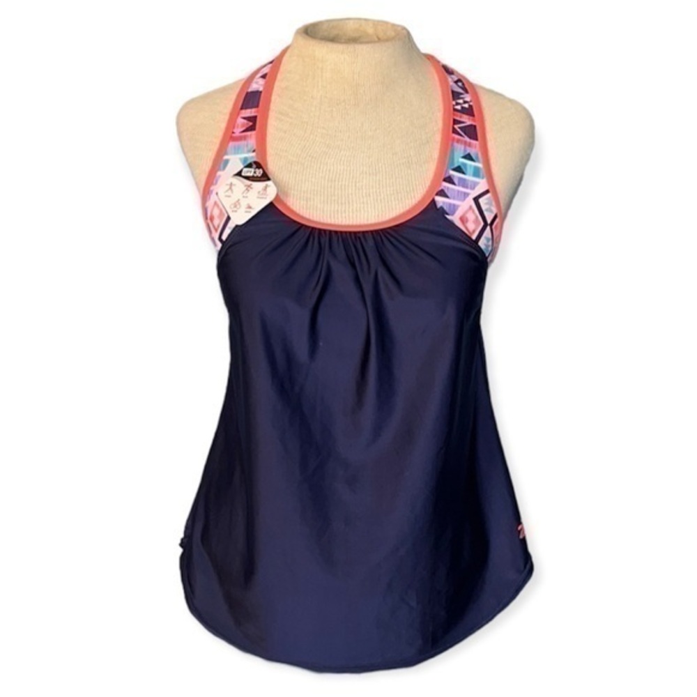 ZeroXposur Swim Wear tank top womens size 6 stretch quick dry